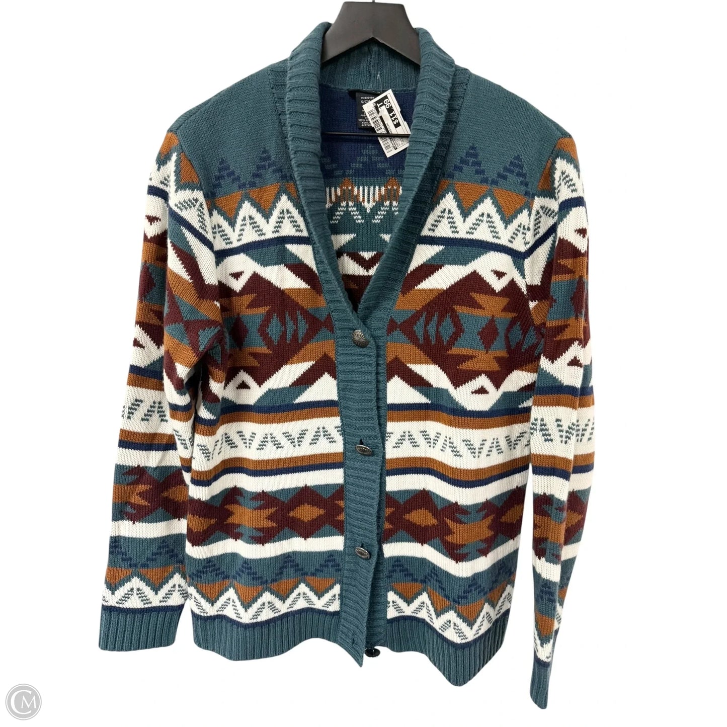 Sweater Cardigan By Wrangler In Multi-colored, Size: S