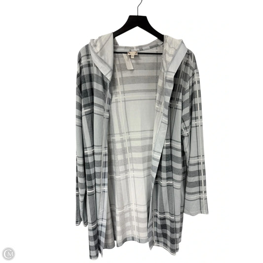 Cardigan By Clothes Mentor In Blue, Size: 1x