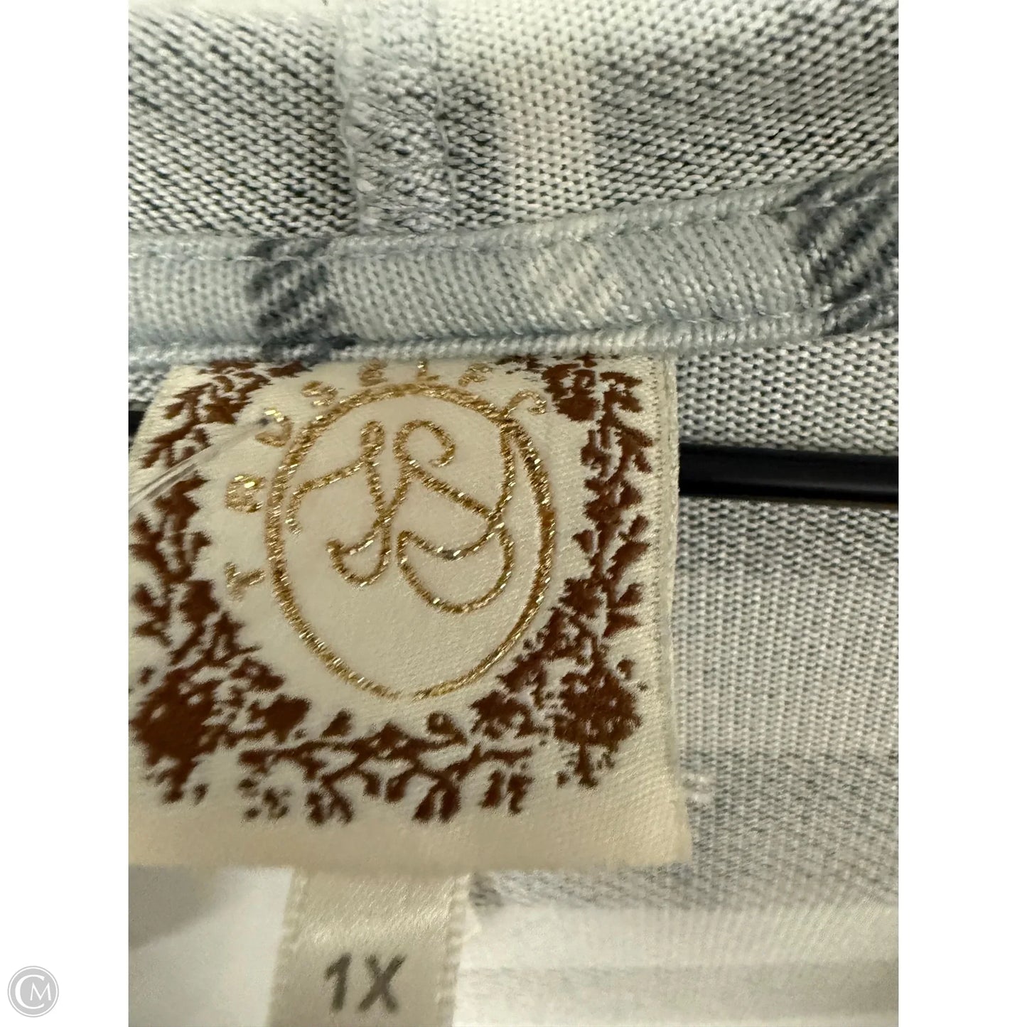 Cardigan By Clothes Mentor In Blue, Size: 1x