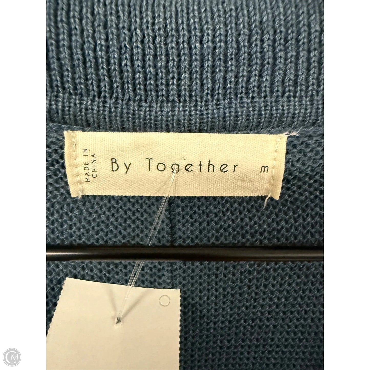 Sweater Short Sleeve By By Together In Blue, Size: M