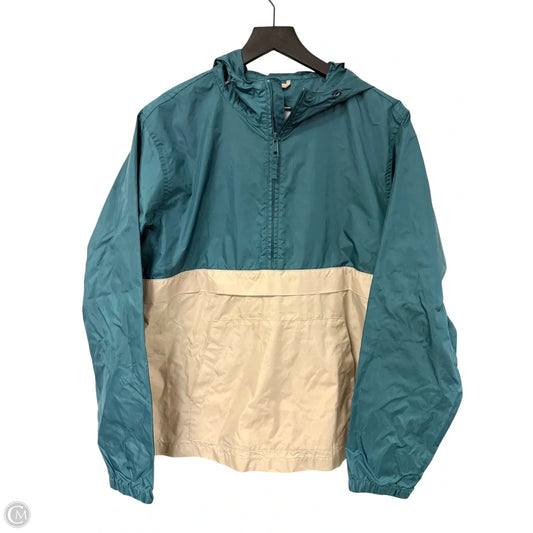 Jacket Windbreaker By Old Navy In Teal, Size: M