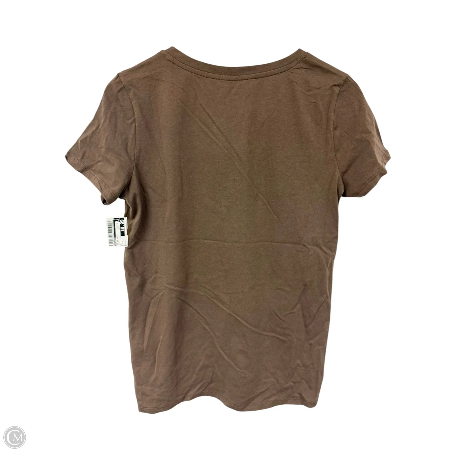Top Short Sleeve Basic By Maurices In Brown, Size: S
