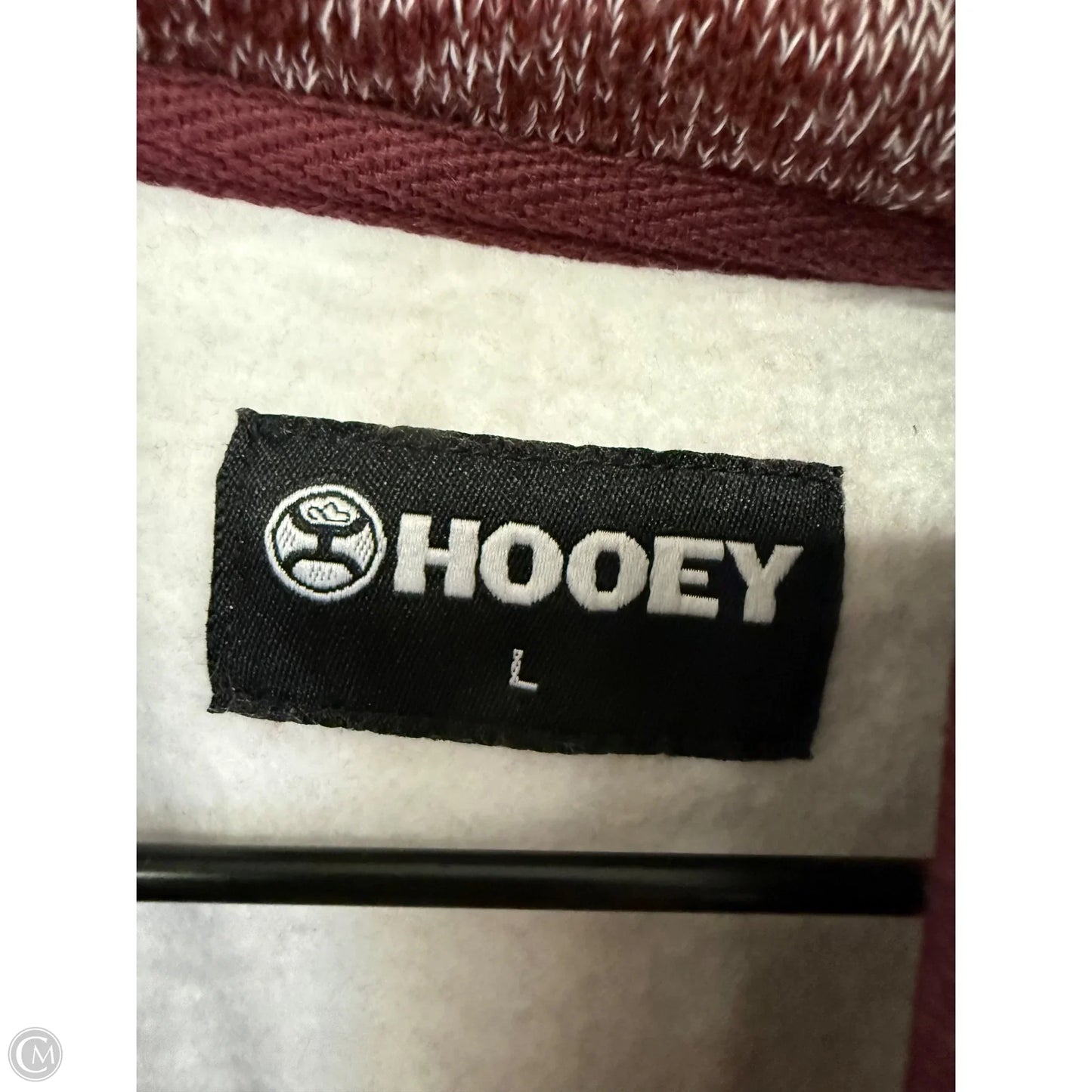 Sweatshirt Hoodie By Cmc In Maroon, Size: L