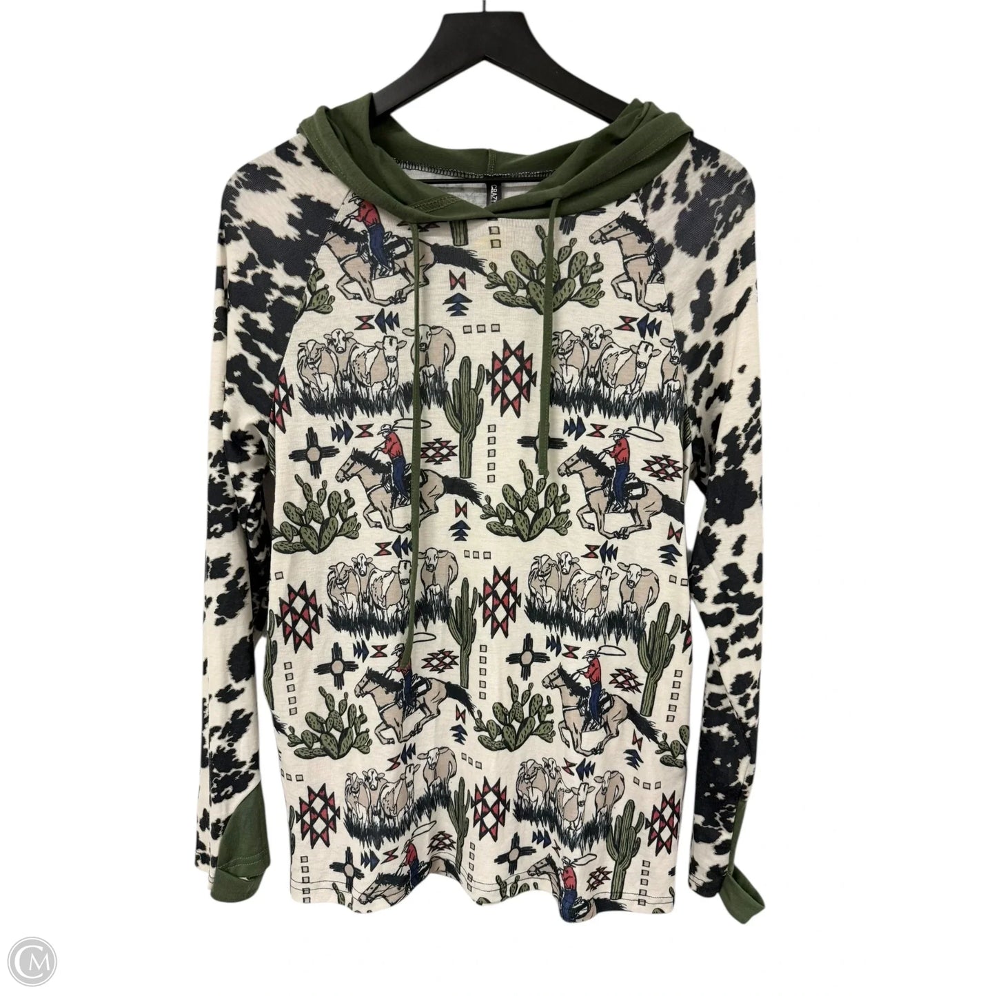 Top Long Sleeve By Crazy Train In Multi-colored, Size: S