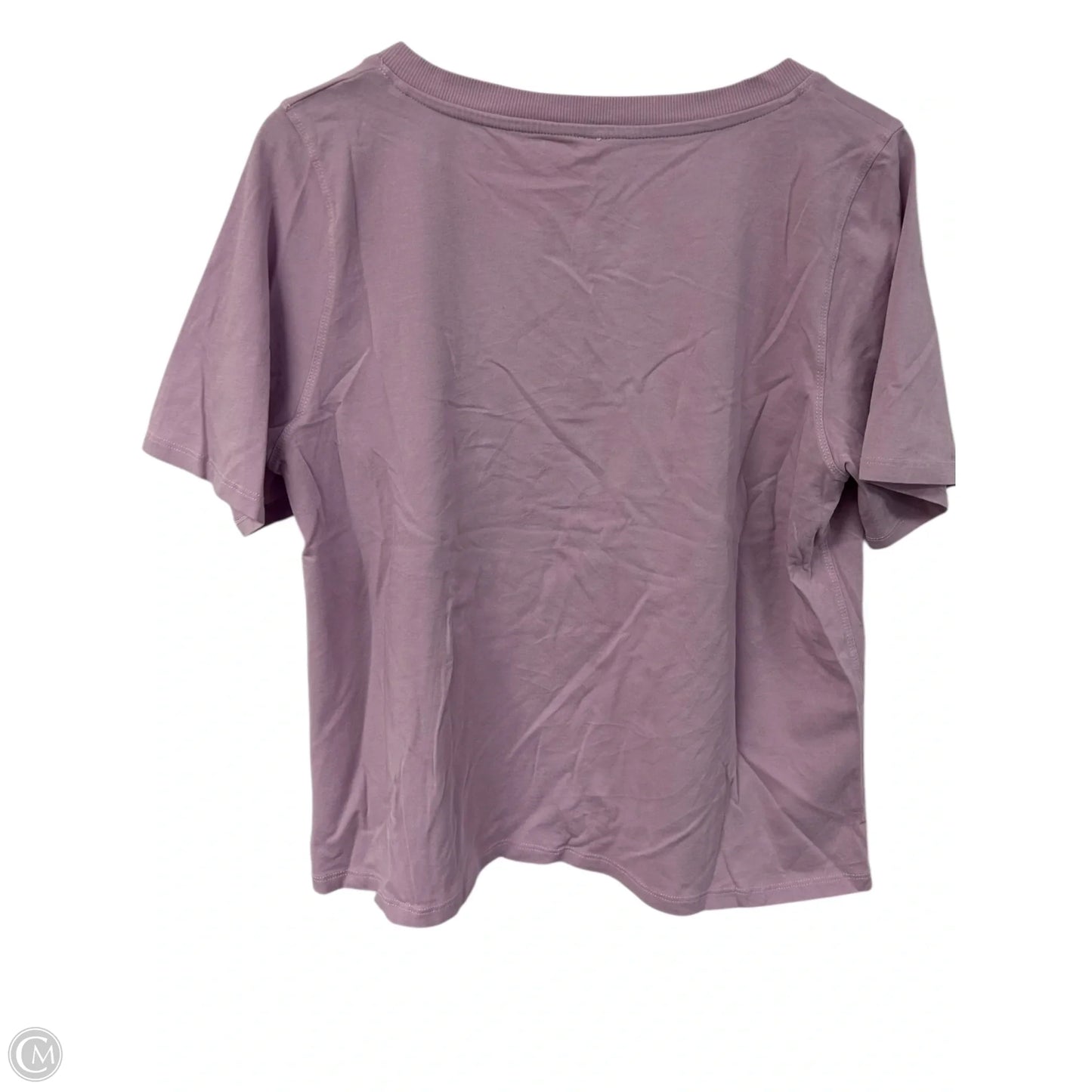 Top Short Sleeve Basic By Mono B In Purple, Size: M