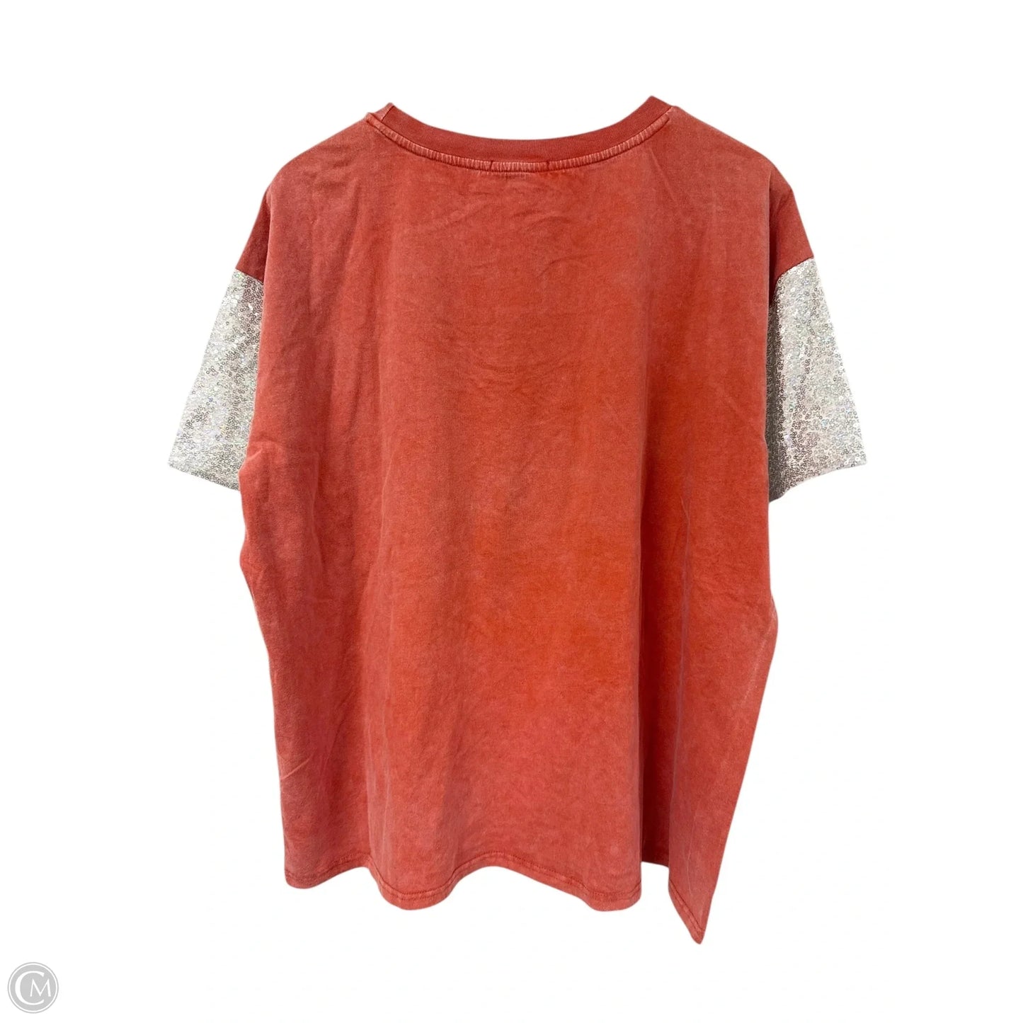 Top Short Sleeve By Cmc In Orange, Size: 2x