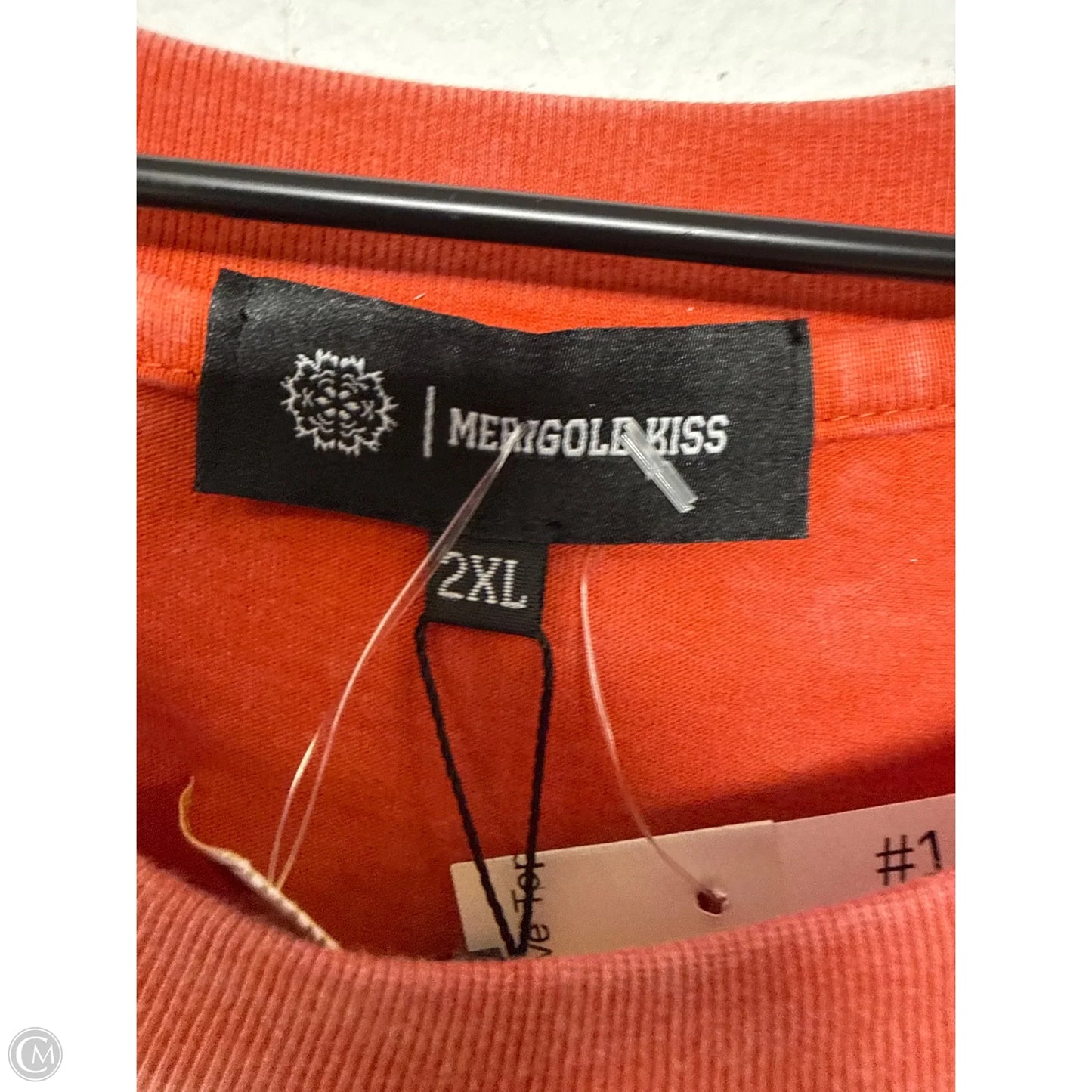 Top Short Sleeve By Cmc In Orange, Size: 2x