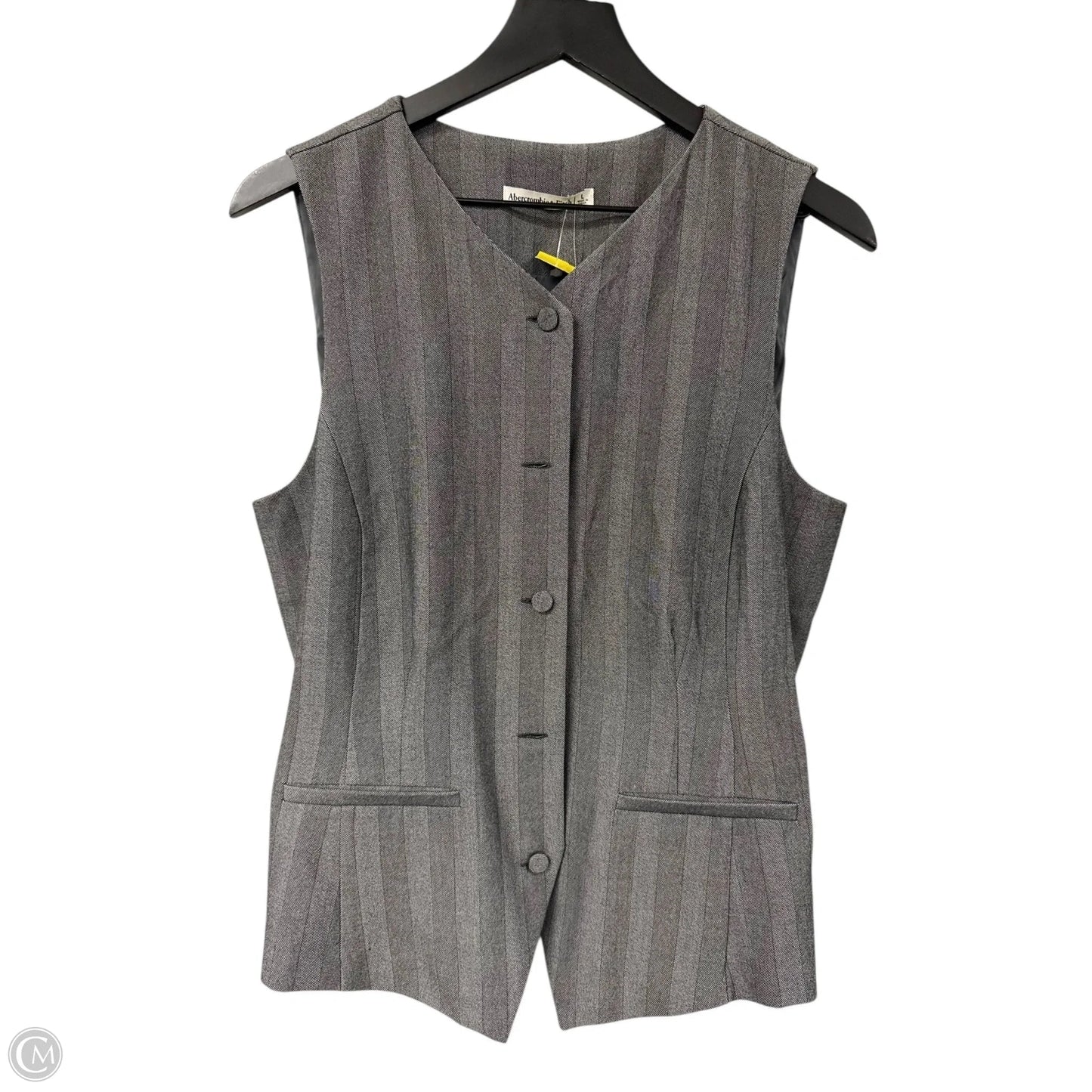 Vest Other By Abercrombie And Fitch In Grey, Size: L
