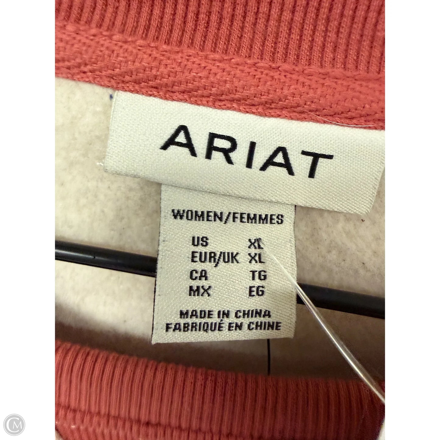 Sweatshirt Crewneck By Ariat In Tan, Size: Xl