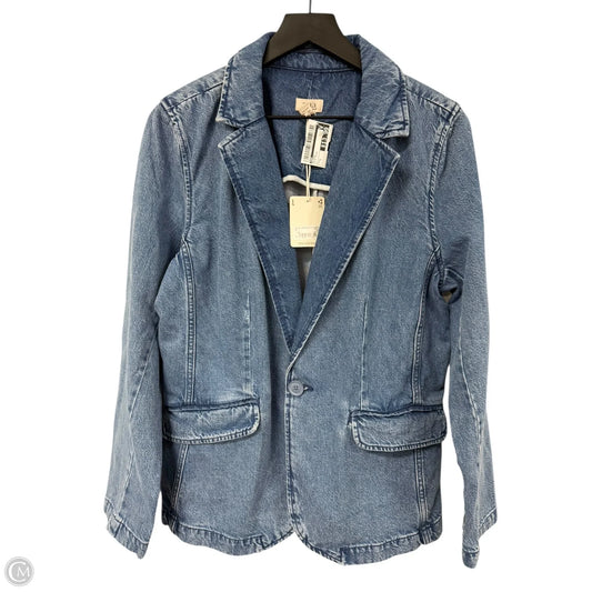 Blazer By Ana In Blue Denim, Size: L