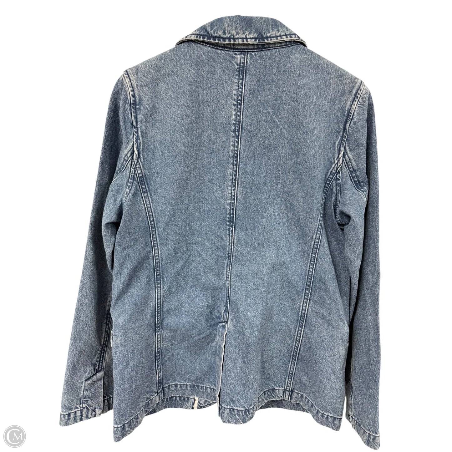 Blazer By Ana In Blue Denim, Size: L