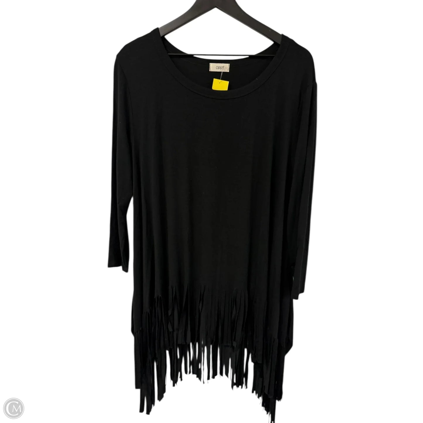 Tunic Long Sleeve By Oddi In Black, Size: L