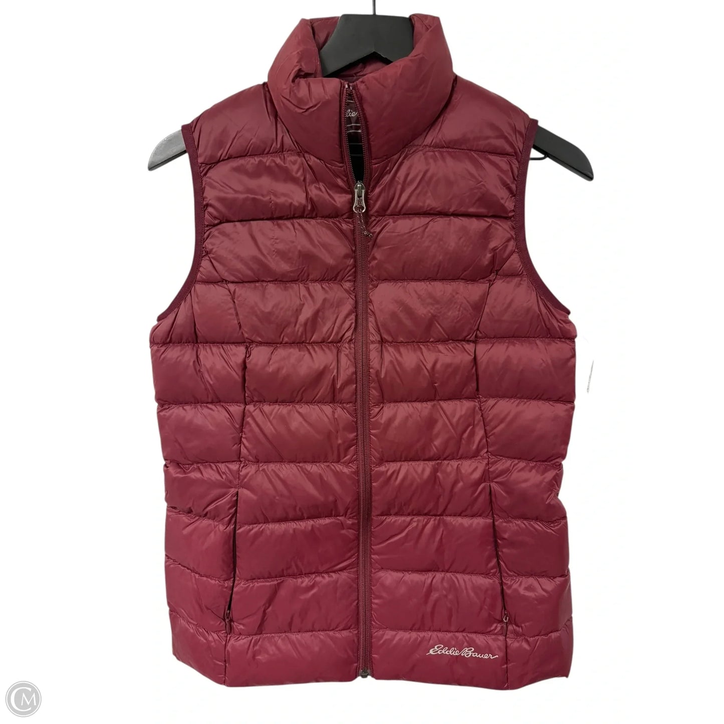 Vest Puffer & Quilted By Eddie Bauer In Maroon, Size: Xs