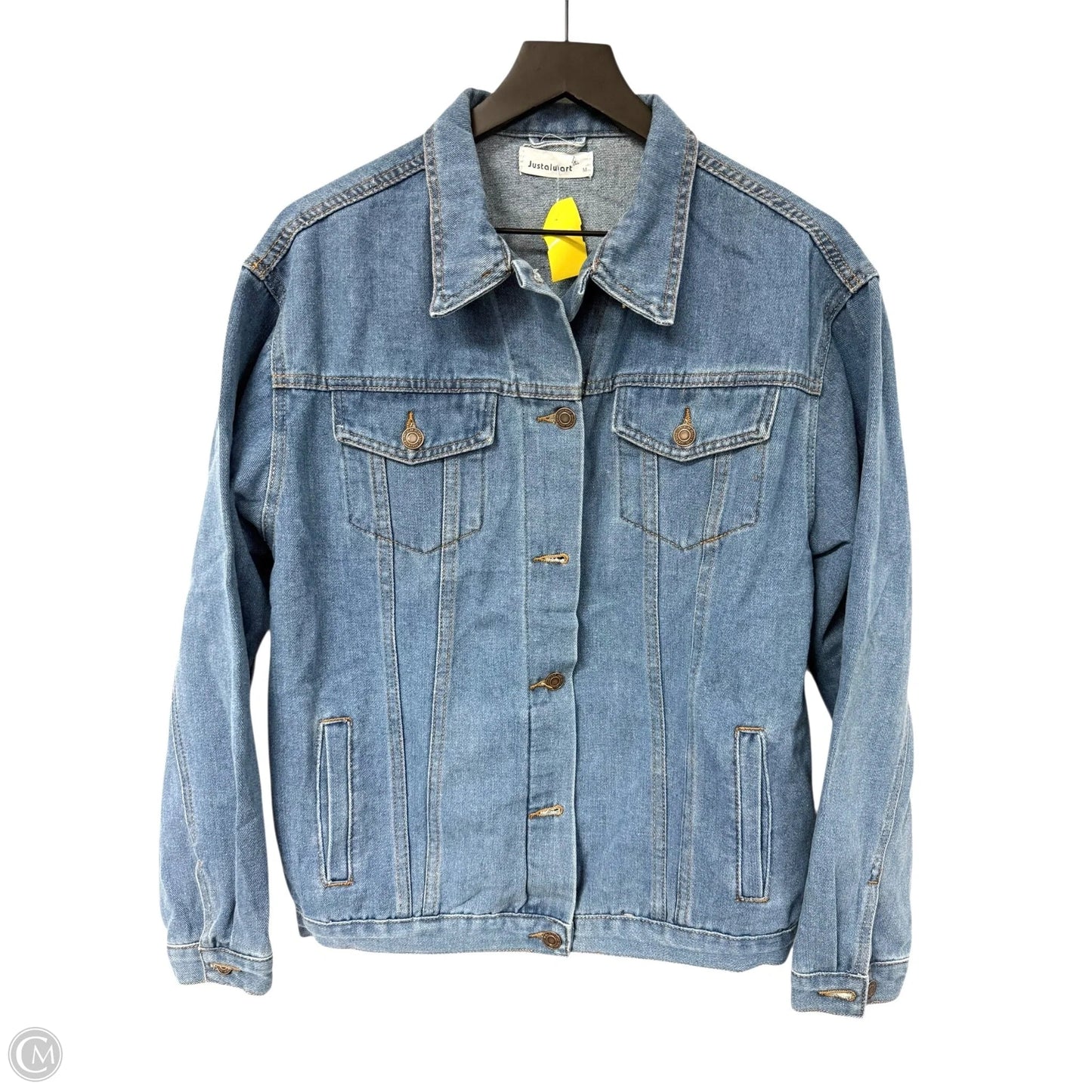 Jacket Denim By Cme In Blue Denim, Size: M