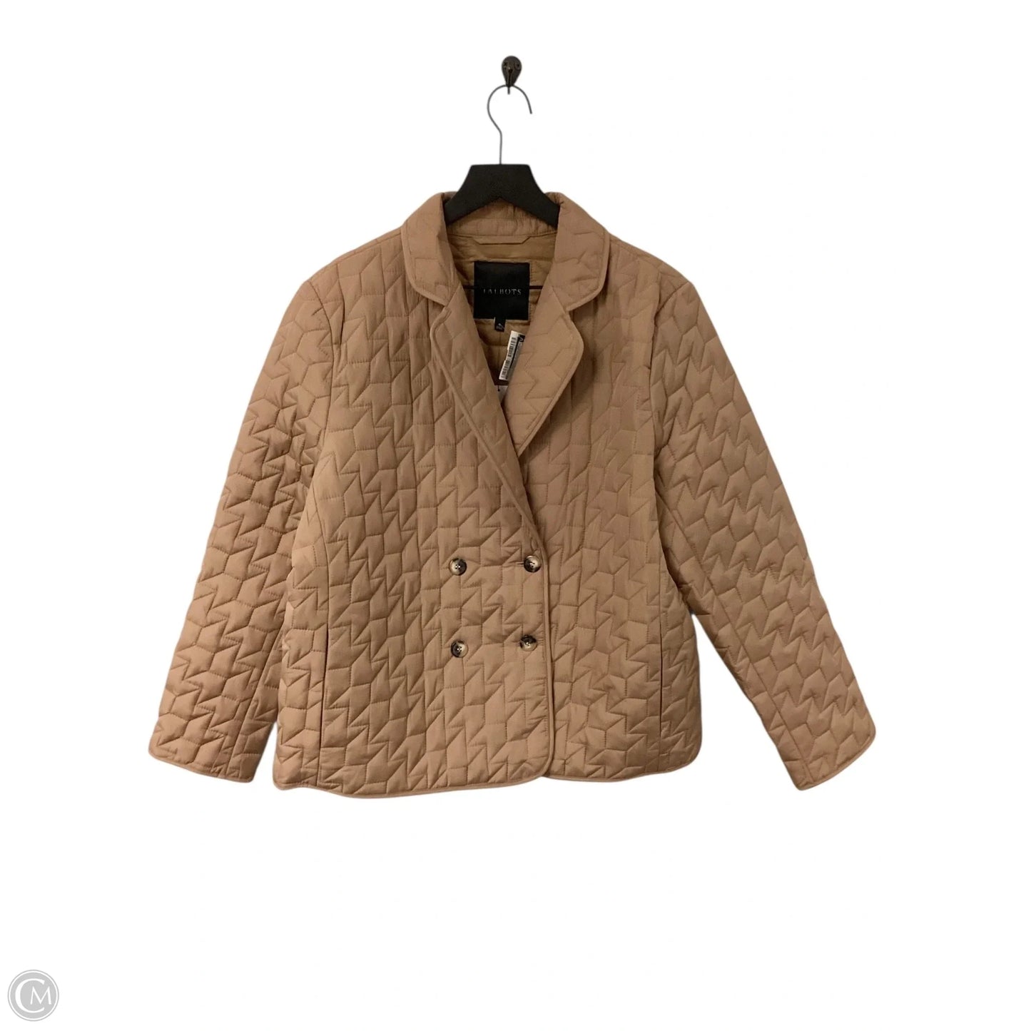 Jacket Puffer & Quilted By Talbots In Tan, Size: Xl