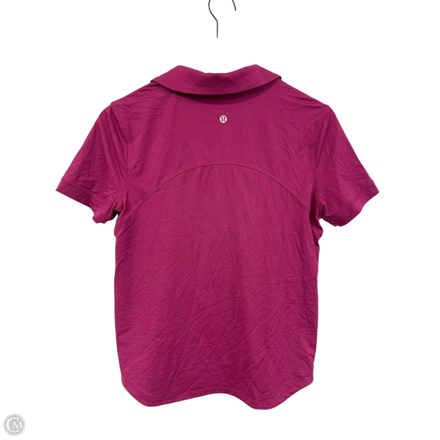 Athletic Top Short Sleeve By Lululemon In Pink, Size: 8