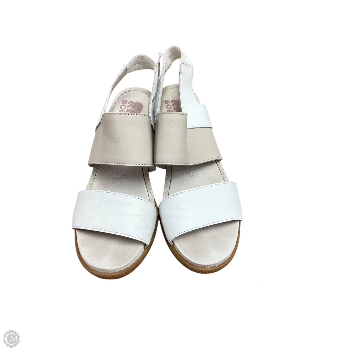 Sandals Heels Wedge By Sorel In White, Size: 8