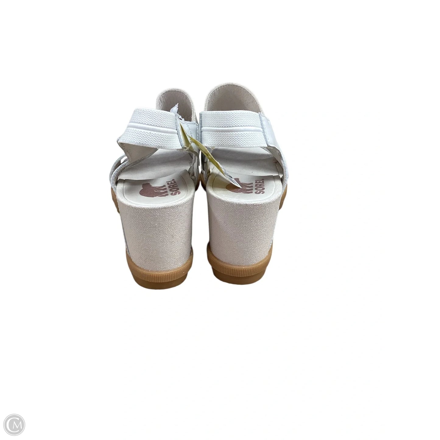 Sandals Heels Wedge By Sorel In White, Size: 8