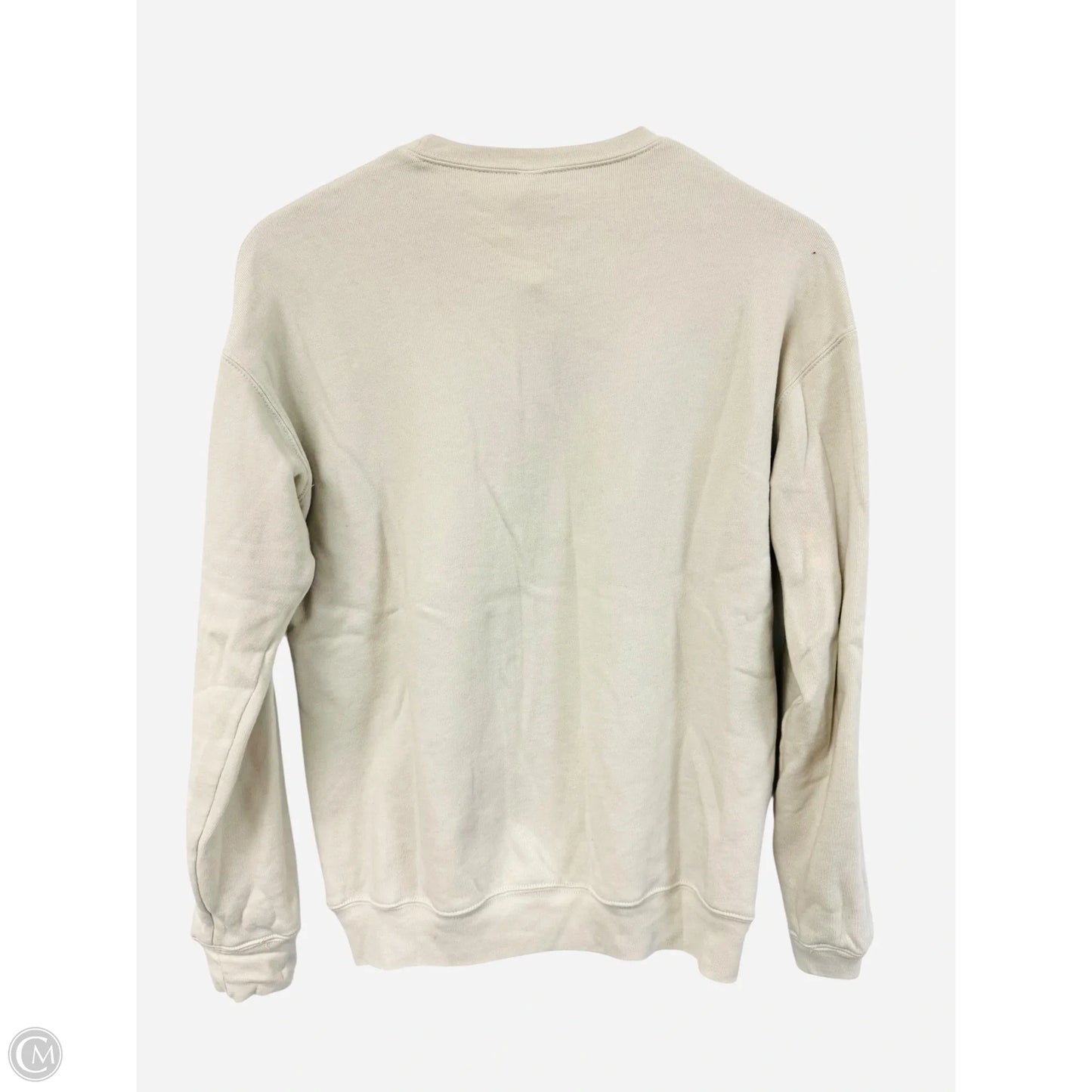 Sweatshirt Crewneck By Bella + Canvas In Cream, Size: S