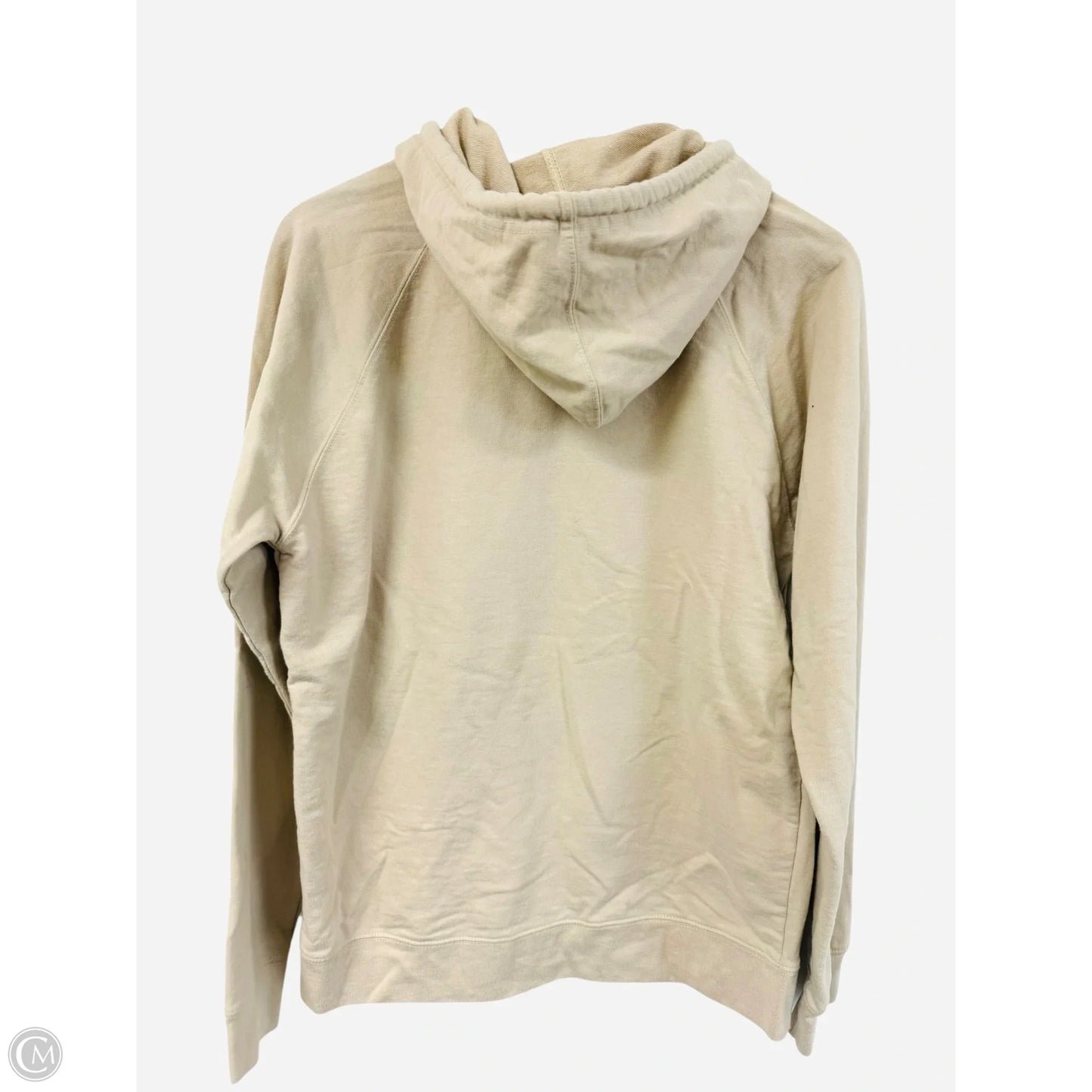 Sweatshirt Hoodie By Clothes Mentor In Cream, Size: M