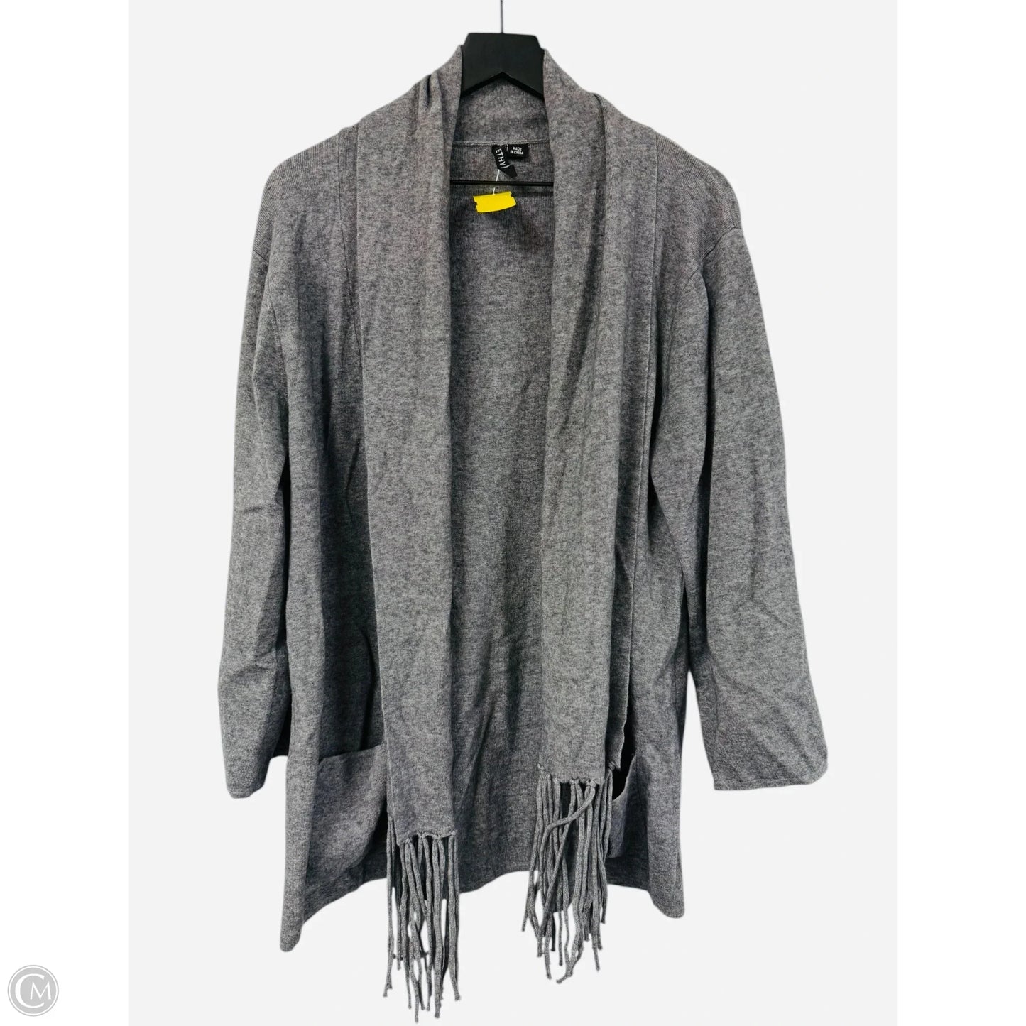 Sweater Cardigan By Ethyl In Grey, Size: Xxl