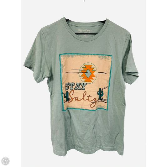 Top Short Sleeve Basic By Clothes Mentor In Blue, Size: M