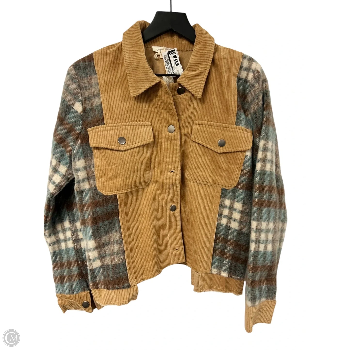 Jacket Other By Mystree In Tan, Size: M