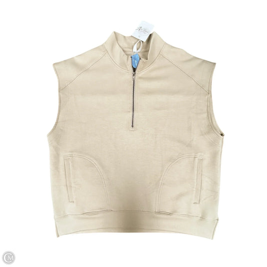 Top Short Sleeve By Wishlist In Tan, Size: L