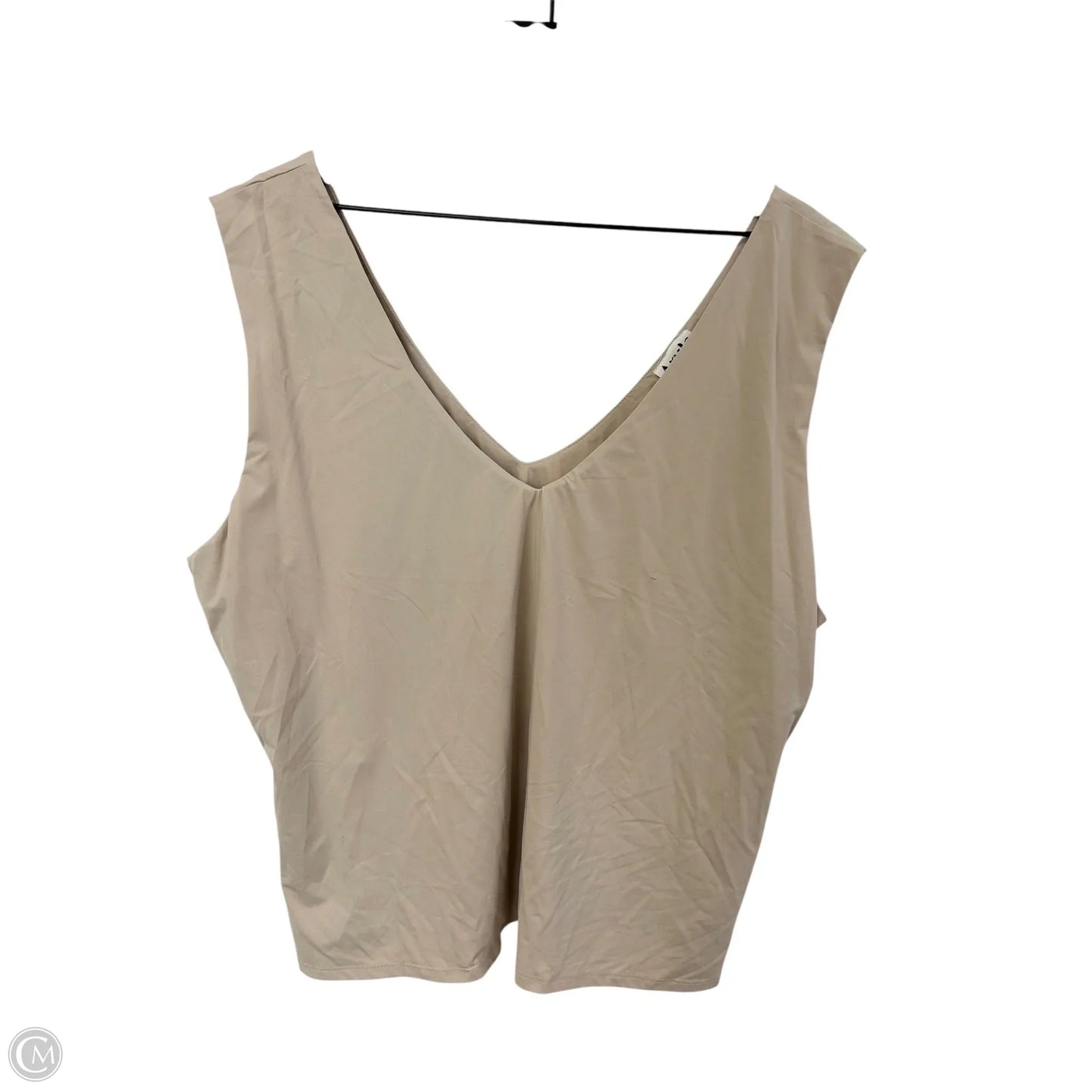 Top Sleeveless By Arula In Tan, Size: Xxl