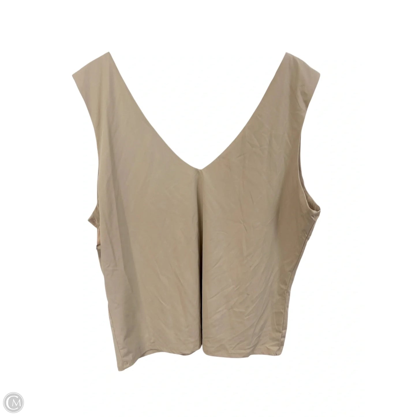 Top Sleeveless By Arula In Tan, Size: Xxl