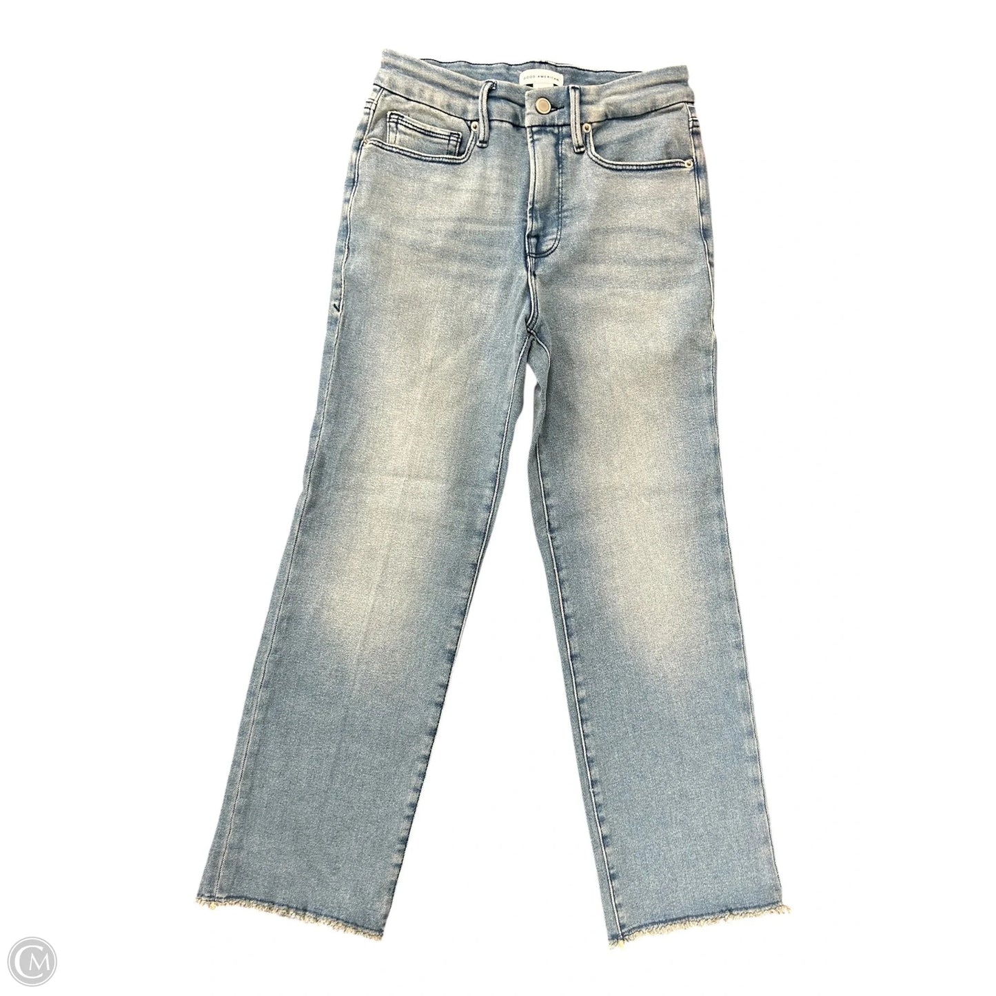 Jeans Skinny By Good American In Blue Denim, Size: 4