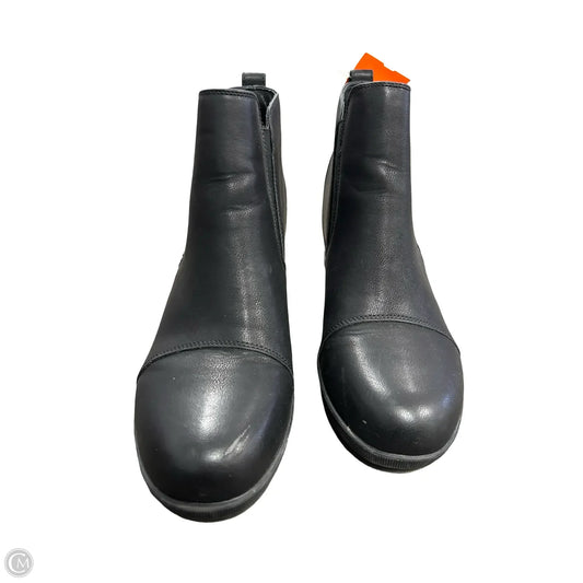 Boots Ankle Heels By Clothes Mentor In Black, Size: 9.5