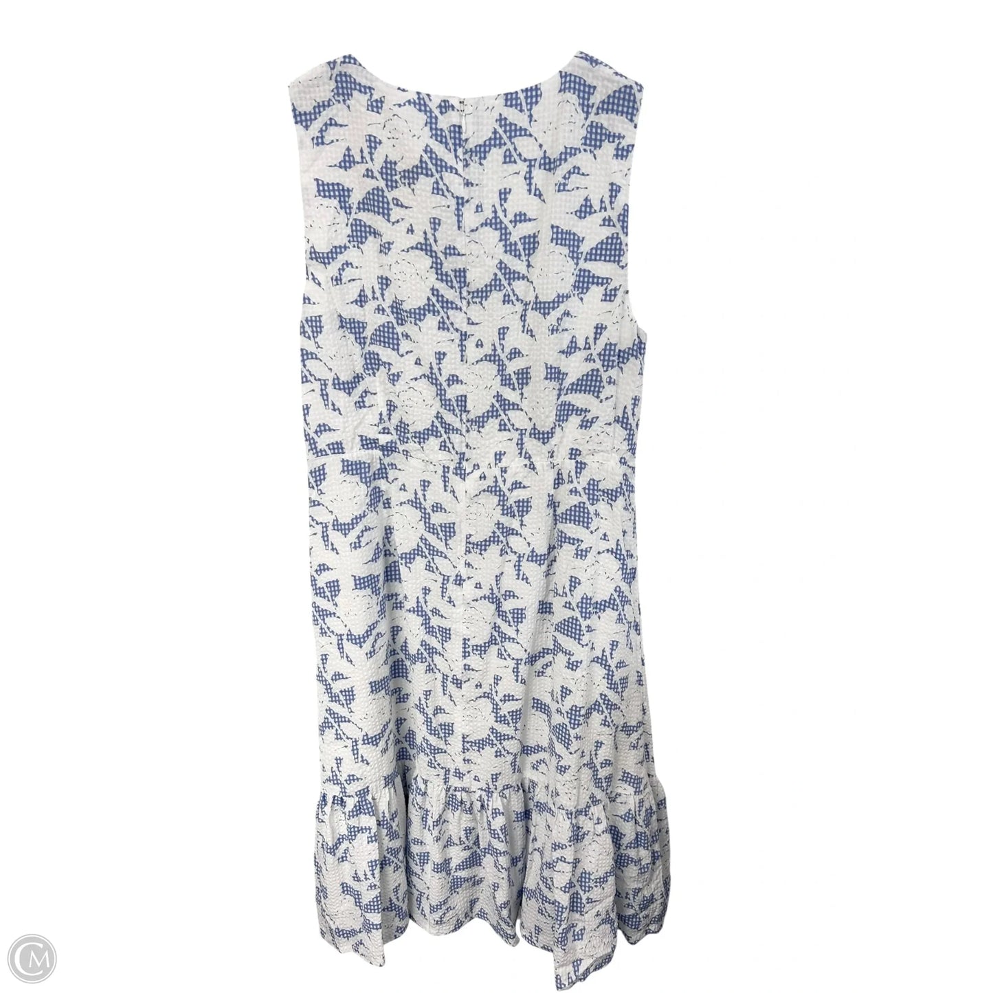 Dress Party Midi By Vineyard Vines In Blue & White, Size: 16