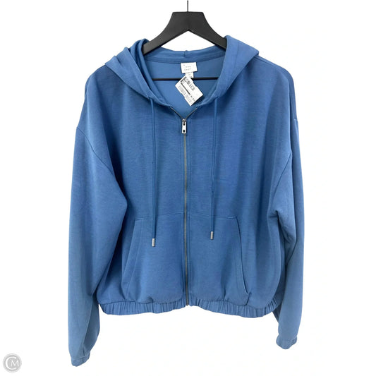 Sweatshirt Hoodie By A New Day In Blue, Size: M