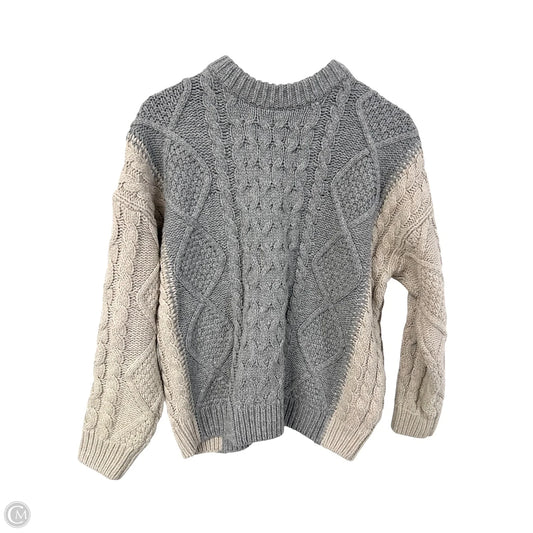 Sweater By Cmb In Grey & Tan, Size: S