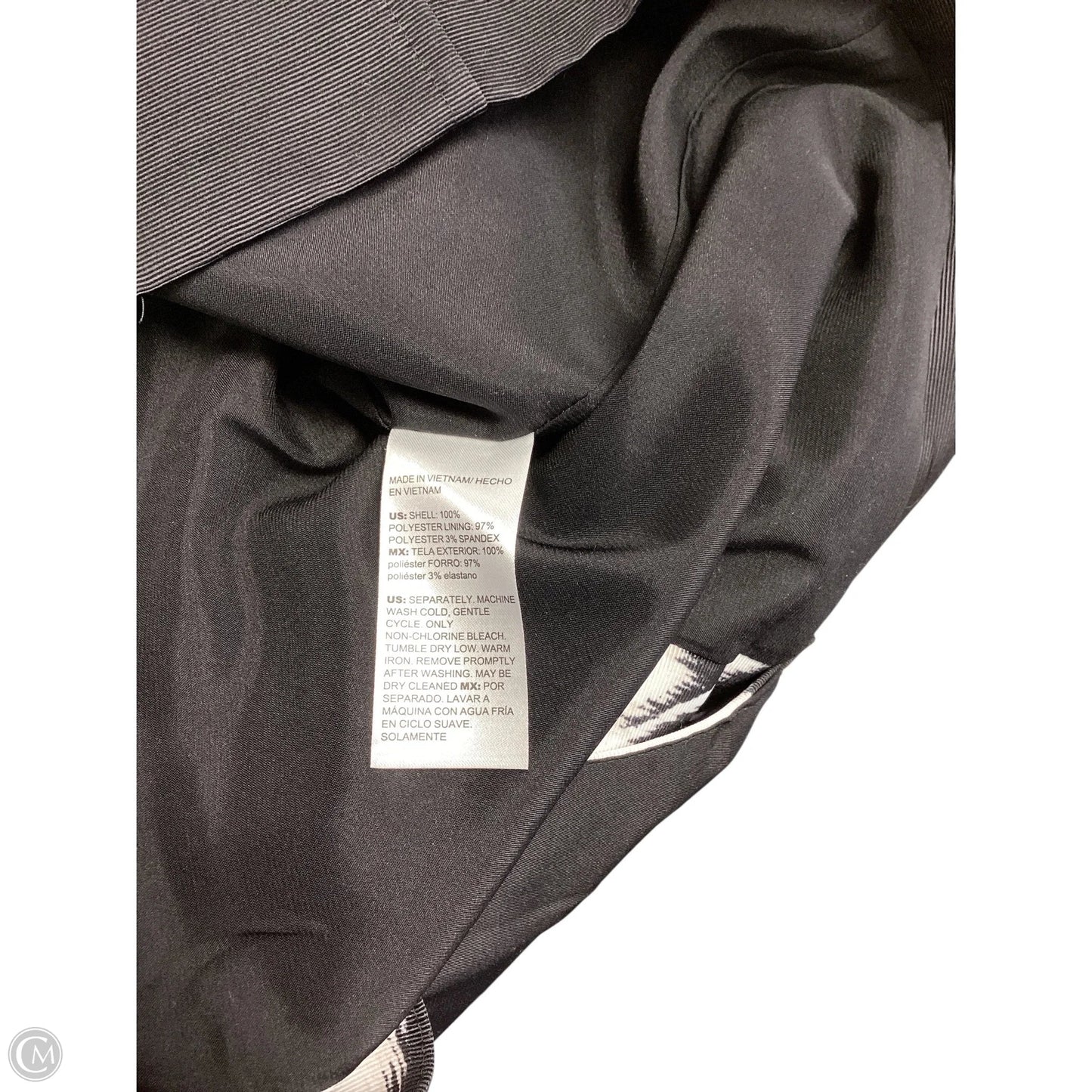 Jacket Other By Chicos In Black & White, Size: S