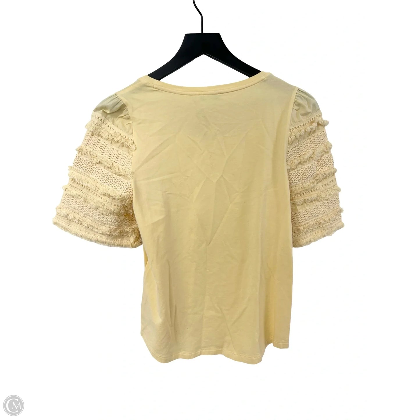 Top Short Sleeve By Chicos In Yellow, Size: S