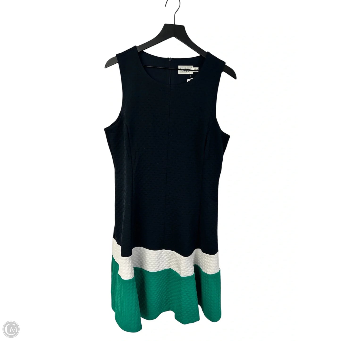 Dress Casual Short By Eliza J In Blue & Green, Size: 16