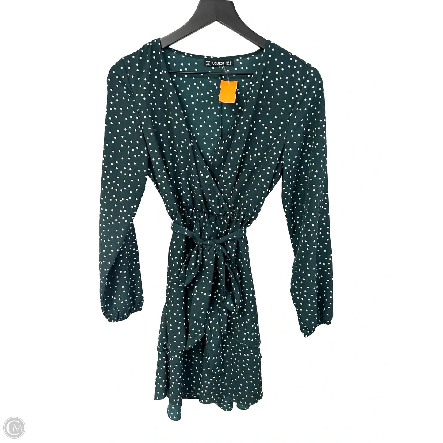 Dress Casual Short By Cmf In Green & White, Size: S