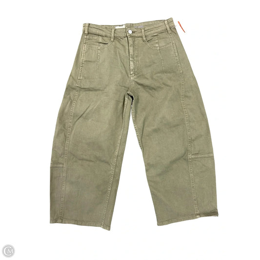 Jeans Wide Leg By Pilcro In Green Denim, Size: 8