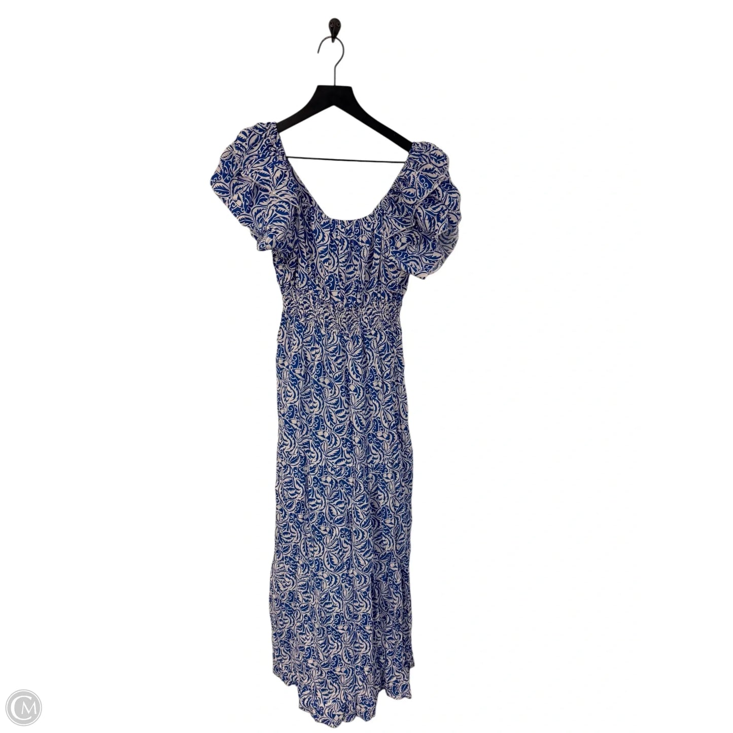 Dress Casual Maxi By London Times In Blue & White, Size: 10