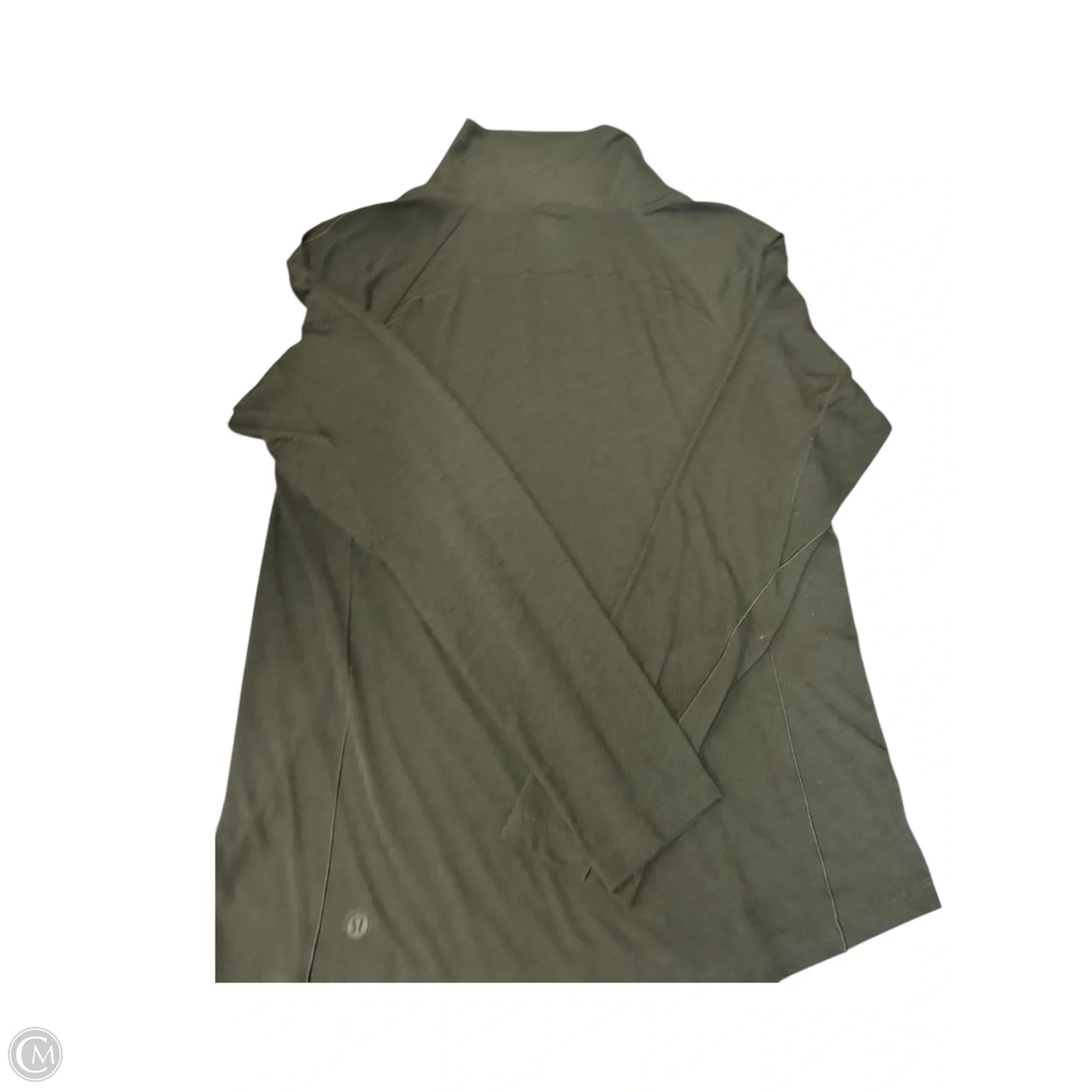 Top Long Sleeve By Lululemon In Green, Size: 10