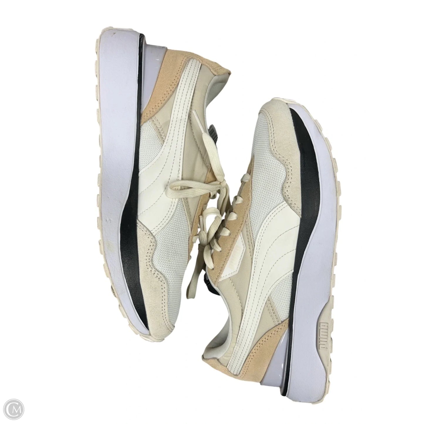Shoes Sneakers Platform By Puma In Cream & Tan, Size: 9.5