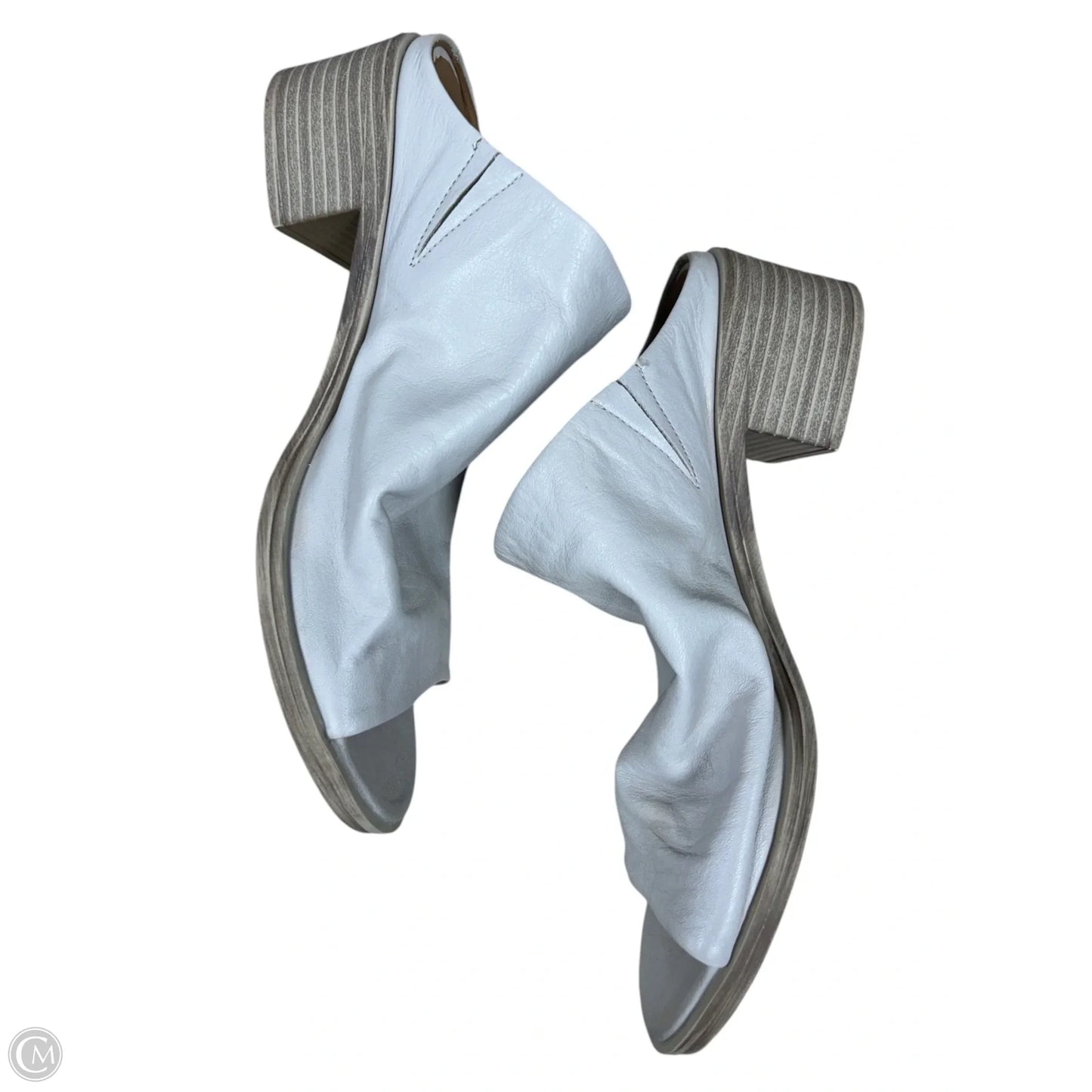 Sandals Heels Block By Bueno In Grey, Size: 7