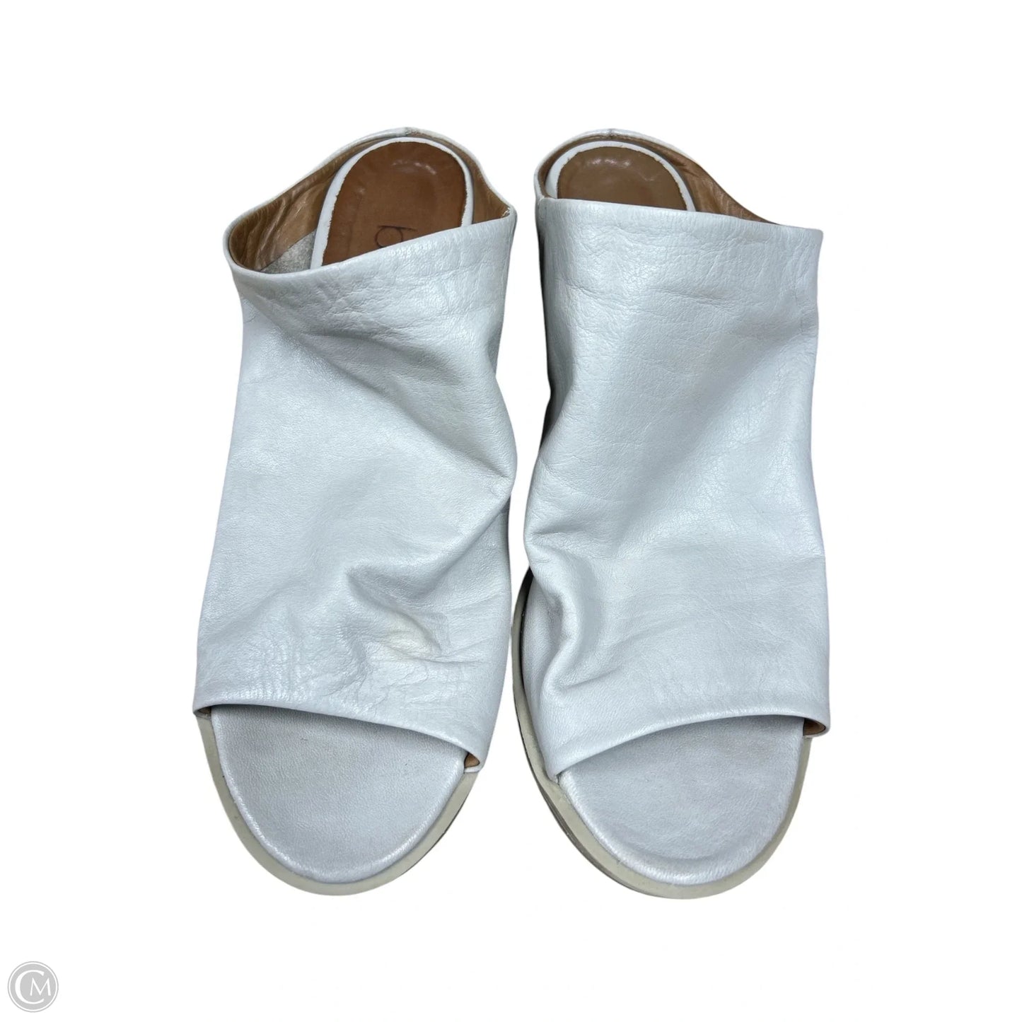 Sandals Heels Block By Bueno In Grey, Size: 7
