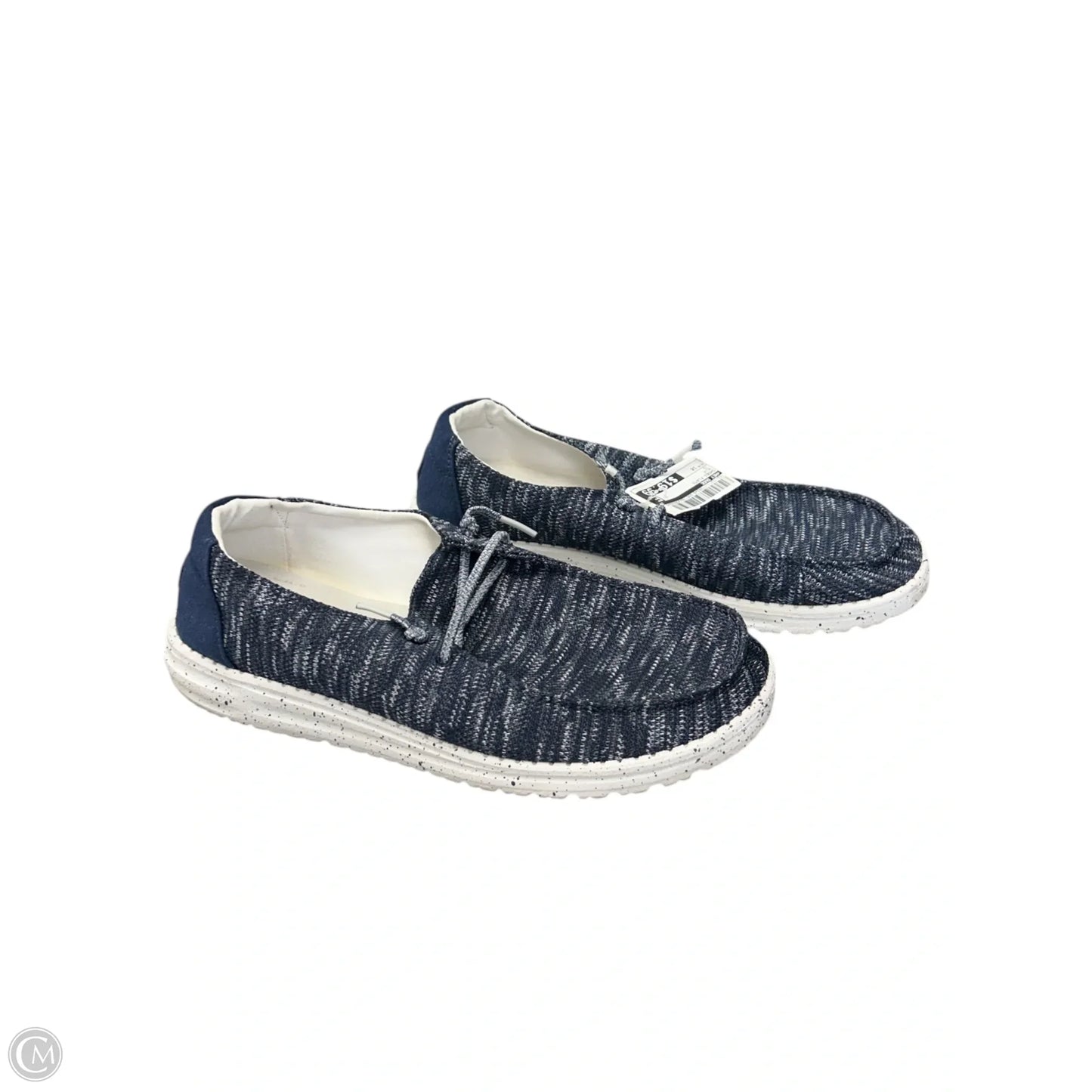 Shoes Flats By Hey Dude In Blue, Size: 10