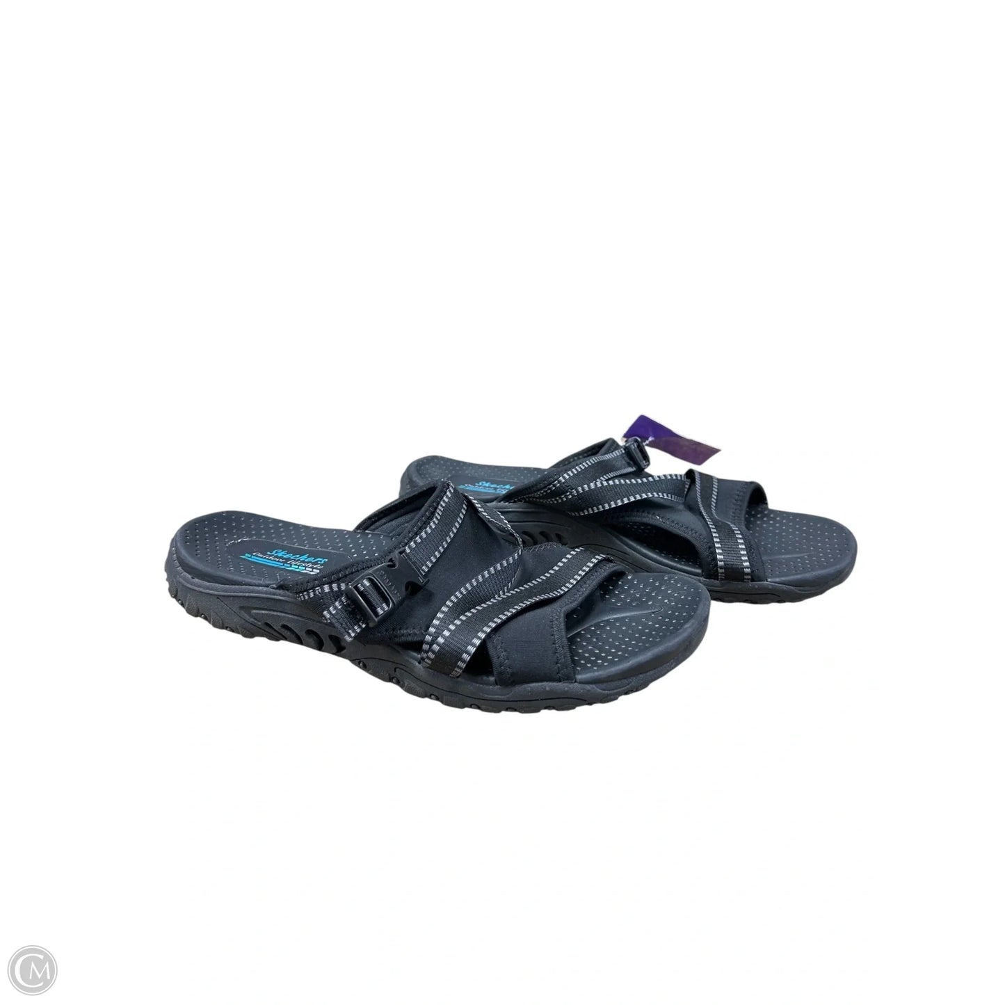 Sandals Flats By Skechers In Black, Size: 9