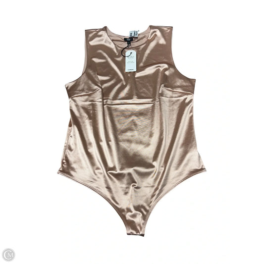 Bodysuit By Express In Peach, Size: Xl