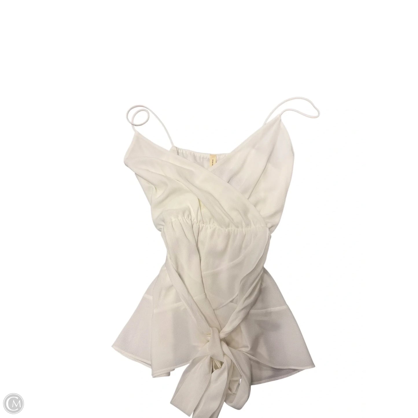 Top Sleeveless By Tyche In White, Size: M