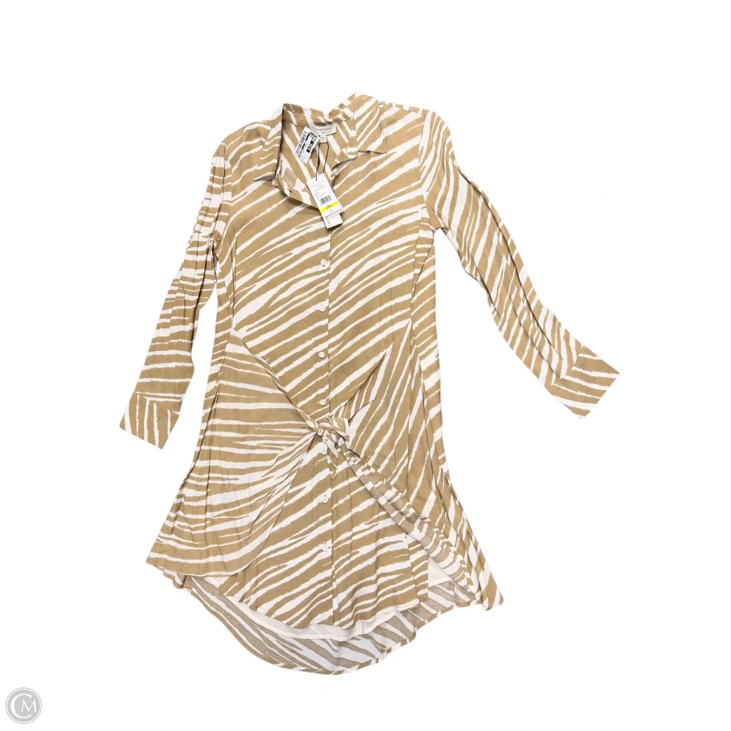 Dress Casual Short By Habitual In Tan & White, Size: M